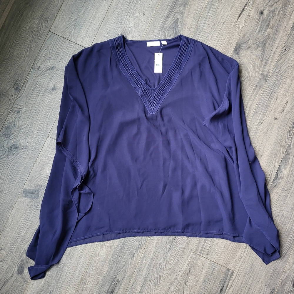 New York & Company Top Blue {Large}